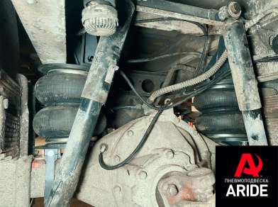 Рис. 2 Наши проекты: Установка пневмоподвески на Foton Auman