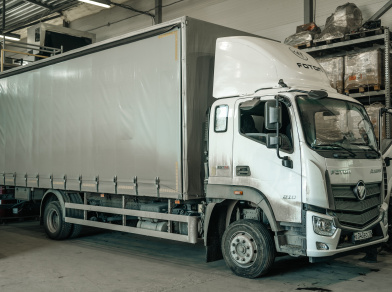 Рис. 1 Наши проекты: Пневмоподвеска на Foton Auman