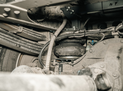 Рис. 3 Наши проекты: Пневмоподвеска на Foton Auman