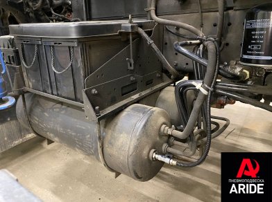 Рис. 8 Наши проекты: Пневмоподвеска на переднюю и заднюю оси Foton Aumark