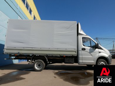 Рис. 2 Наши проекты: Пневмоподвеска на заднюю ось Газель Next