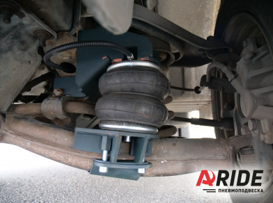 Рис. 3 Наши проекты: Установка двух комплектов вспомогательной пневмоподвески на Газель NEXT