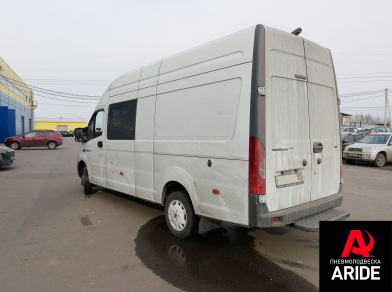 Рис. 2 Наши проекты: Установка полной пневмоподвески на цельнометаллическую Газель Next