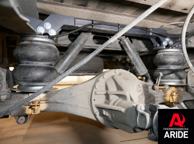 Рис. 3 Наши проекты: Установка полной пневмоподвески на цельнометаллическую Газель Next