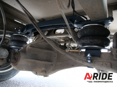 Рис. 7 Наши проекты: Установка пневмоподвески на переднюю и заднюю ось Газель NEXT
