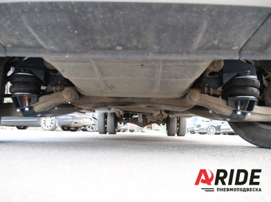 Рис. 6 Наши проекты: Установка пневмоподвески на переднюю и заднюю ось Газель NEXT