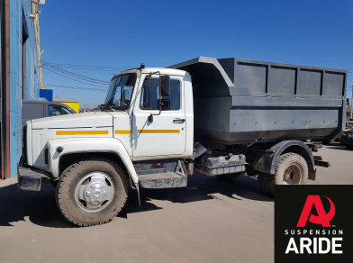 Рис. 9 Наши проекты: Установка пневмоподвески на заднюю ось Газон 3307 Самосвал