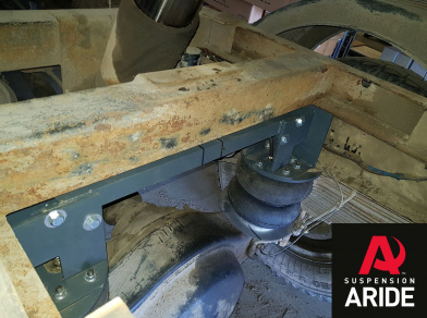 Рис. 3 Наши проекты: Установка пневмоподвески на заднюю ось Газон 3307 Самосвал