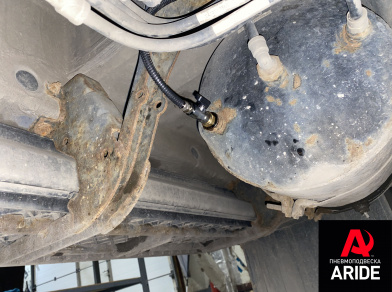 Рис. 9 Наши проекты: Вспомогательная пневмоподвеска на Газон NEXT 