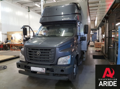 Рис. 5 Наши проекты: Пневмоподвеска на ГАЗ (GAZ) Газон NEXT для грузоподъемности - Этапы установки