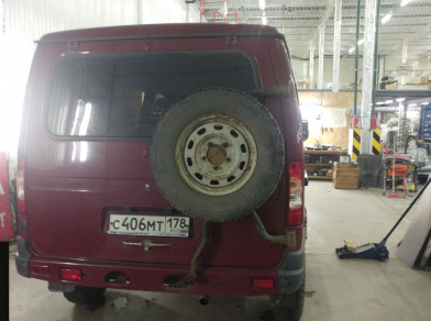 Рис. 16 Наши проекты: Пневмоподвеска на ГАЗ (GAZ) Соболь для грузоподъемности - Этапы установки