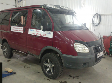 Рис. 5 Наши проекты: Пневмоподвеска на ГАЗ (GAZ) Соболь для грузоподъемности - Этапы установки