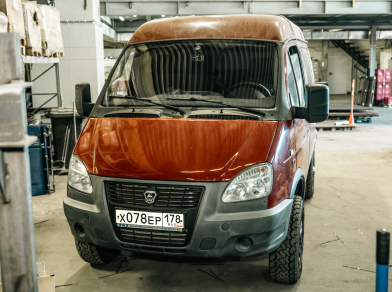 Рис. 1 Наши проекты: Пневмоподвеска на ГАЗ Соболь 4х4