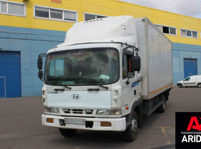 Рис. 1 Наши проекты: Установка пневмоподвески на заднюю ось Hyundai HD120