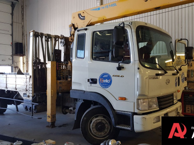 Рис. 6 Наши проекты: Установка передней пневмоподвески на кран-манипулятор Hyundai HD 120