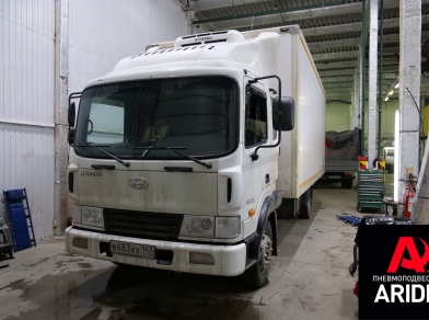 Рис. 1 Наши проекты: Установка пневмоподвески на Hyundai HD120