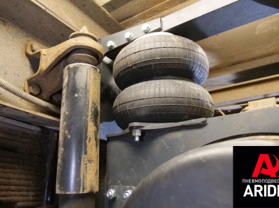 Рис. 14 Наши проекты: Установка пневмоподвески на Hyundai HD120