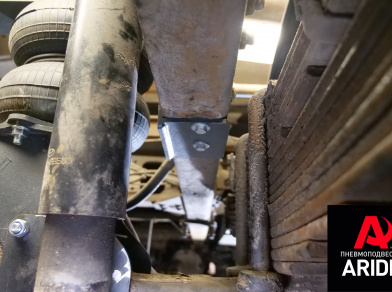 Рис. 13 Наши проекты: Установка пневмоподвески на Hyundai HD120