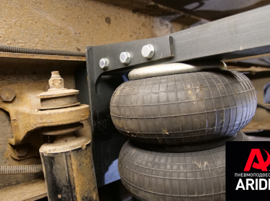 Рис. 2 Наши проекты: Установка пневмоподвески на Hyundai HD120