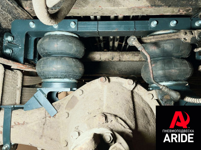 Рис. 4 Наши проекты: Установка вспомогательной пневмоподвески на Hyundai HD78