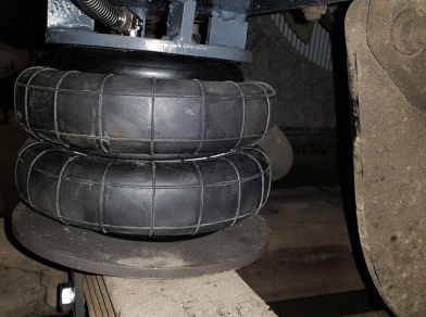 Рис. 12 Наши проекты: Пневмоподвеска на Hyundai HD 78 для грузоподъемности - Этапы установки