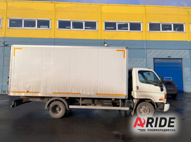 Рис. 2 Наши проекты: Установка пневмоподвески Hyundai HD78