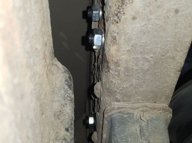 Рис. 9 Наши проекты: Пневмоподвеска на Hyundai HD 78 для передней рессорной подвески