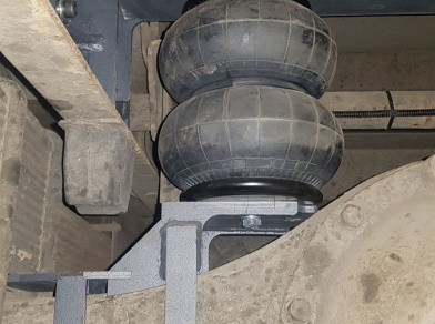 Рис. 14 Наши проекты: Пневмоподвеска на Hyundai HD 78 для передней рессорной подвески