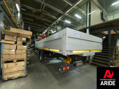 Рис. 3 Наши проекты: Пневмоподвеска на переднюю ось Iveco EuroCargo 120