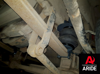 Рис. 6 Наши проекты: Пневмоподвеска на КАМАЗ 4308 - Этапы установки