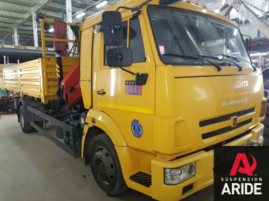 Рис. 1 Наши проекты: Пневмоподвеска на Камаз 4308 - установка на заднюю ось