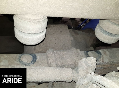 Рис. 2 Наши проекты: Установка передней пневмоподвески на Камаз 43118