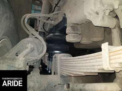 Рис. 4 Наши проекты: Установка передней пневмоподвески на Камаз 43118