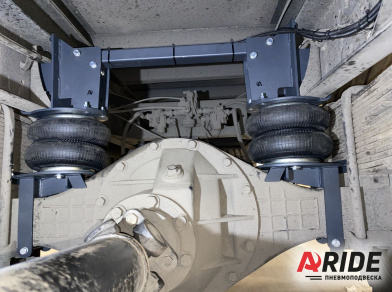 Рис. 2 Наши проекты: Пневмоподвеска на КАМАЗ Компас 12