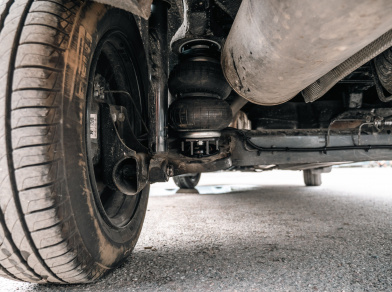 Рис. 3 Наши проекты: Пневматические подушки взамен пружин на Лада Ларгус