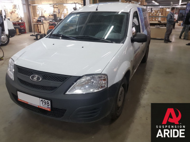 Рис. 1 Наши проекты: Пневмоподвеска на ВАЗ (Lada) Largus для грузоподъемности - Этапы установки