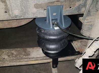 Рис. 10 Наши проекты: Пневмоподвеска на ﻿MAN TGL 8.163 - Этапы установки