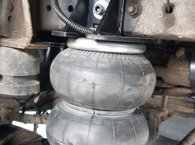 Рис. 8 Наши проекты: Пневмоподвеска на ﻿MAN TGL 8.163 - Этапы установки