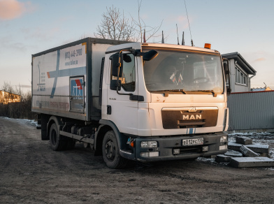 Рис. 1 Наши проекты: Пневмоподушки на MAN TGL 12.180