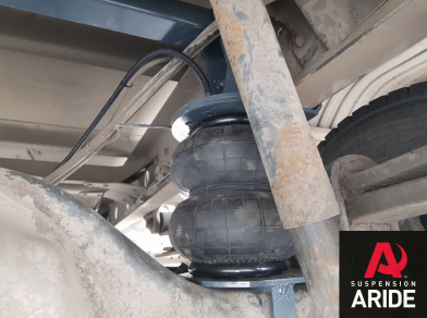 Рис. 9 Наши проекты: Пневмоподвеска на Mercedes Atego 818 - Этапы установки