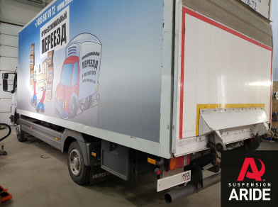 Рис. 14 Наши проекты: Пневмоподвеска на Mercedes Atego 818 - Этапы установки