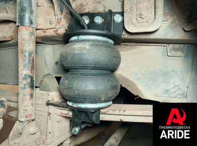 Рис. 3 Наши проекты: Установка комплекта вспомогательной пневмоподвески на Mercedes 814