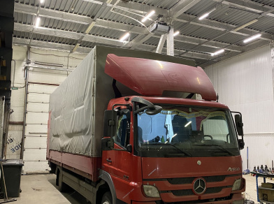 Рис. 1 Наши проекты: Пневмоподвеска Mercedes-Benz Atego
