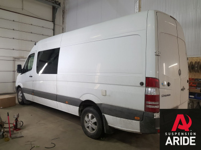 Рис. 9 Наши проекты: Пневмоподвеска на Mercedes Sprinter 3 с гарантией - Этапы установки