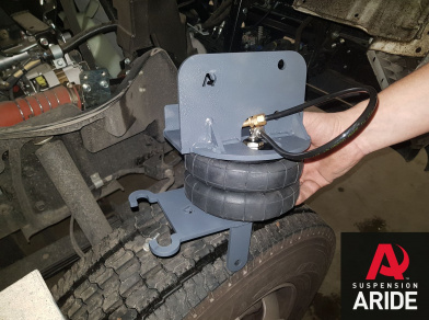 Рис. 9 Наши проекты: Пневмоподвеска на Mitsubishi Canter от производителя - Этапы установки