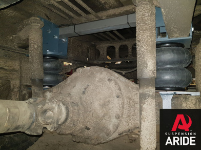 Рис. 5 Наши проекты: Пневмоподвеска на Mitsubishi Canter для усиления - Этапы установки