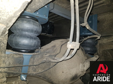 Рис. 4 Наши проекты: Пневмоподвеска на Mitsubishi Canter для усиления - Этапы установки