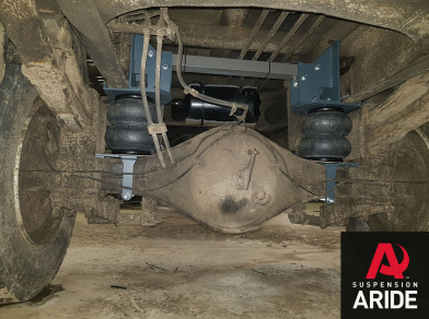 Рис. 3 Наши проекты: Пневмоподвеска на Mitsubishi Canter для усиления - Этапы установки