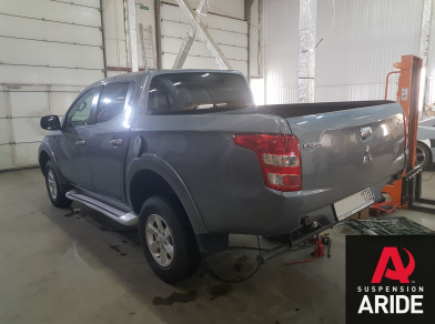 Рис. 2 Наши проекты: Пневмоподвеска на Mitsubishi L200 для грузоподъемности - Этапы установки
