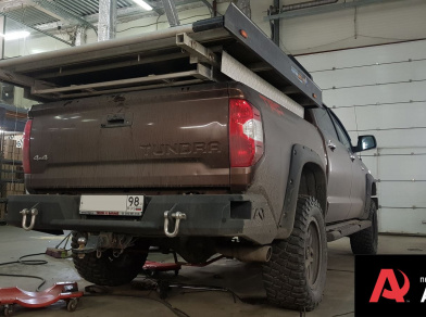 Рис. 18 Наши проекты: Пневмоподвеска на ﻿Toyota Tundra - Фото установки